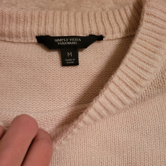 Vera Wang Tie Dye Ombre Black And White Women's Oversized Sweater, Size Medium - Picture 2 of 6